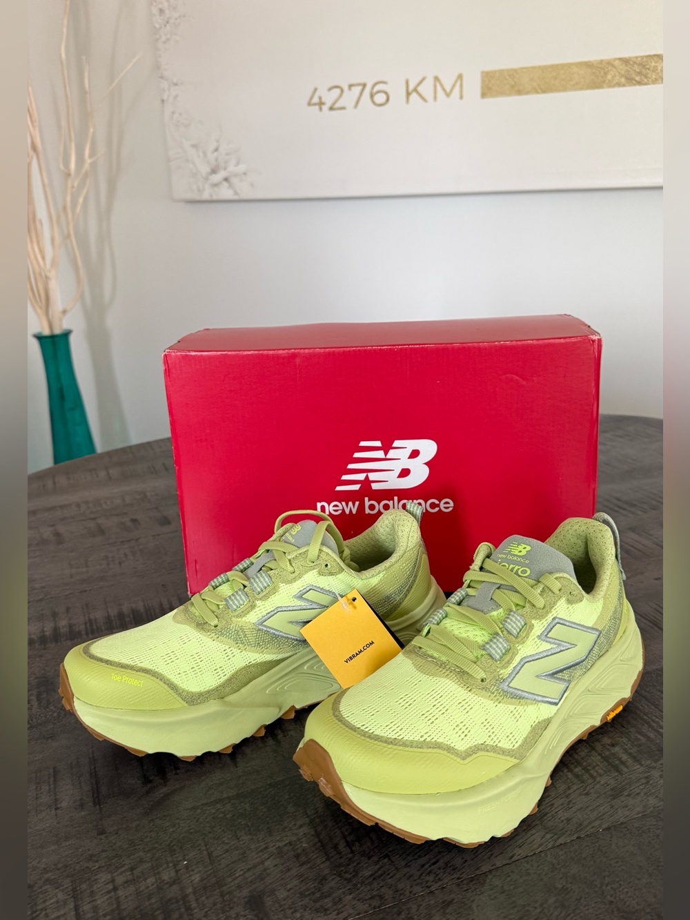 New Balance Women's Neon Yellow & Gum Trail Sneakers